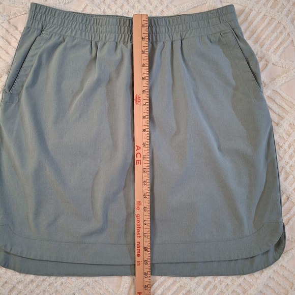 Duluth Trading Co. Skirt Skort Womens Size 14 Gray Polyester Stretch Mesh Lined - Picture 2 of 8